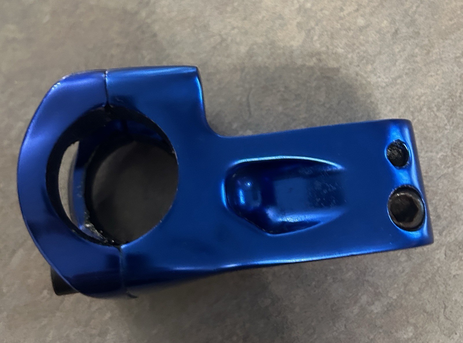 BOX One front Load BMX Stem 48mm length 31.8mm oversize Clamp 1 1/8in Blue
