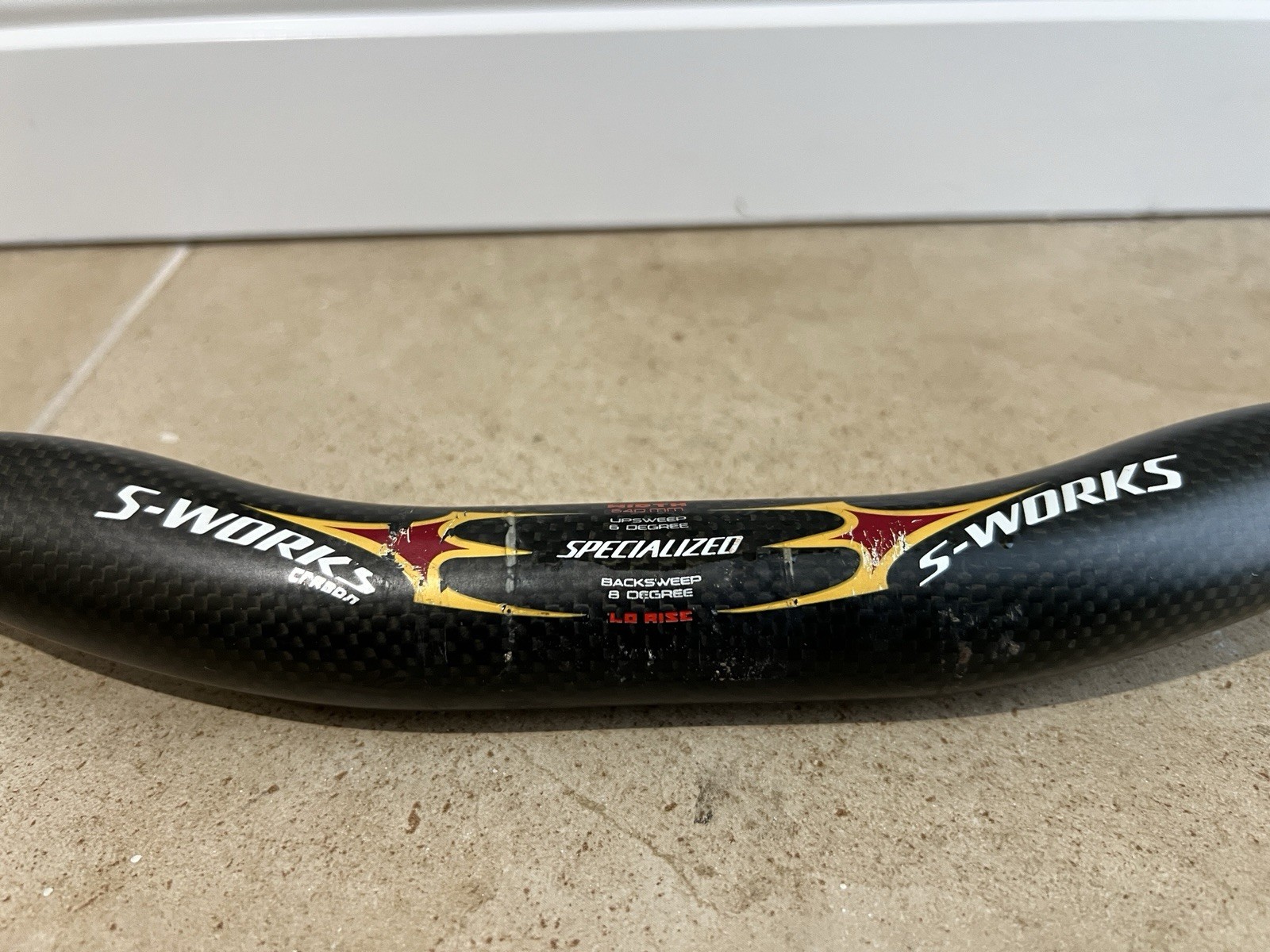 Specialized S-Works Carbon Lo Rise Handlebar 640mm wide 31.8mm clamp MTB