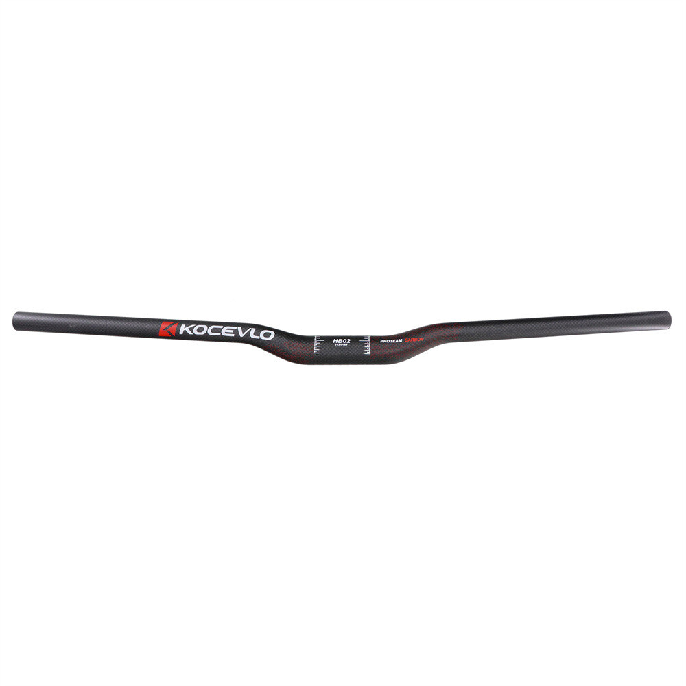 Carbon Fiber Mountain Bike Handlebar XC Bicycle Flat Bar Rise Bar 31.8*600-760mm