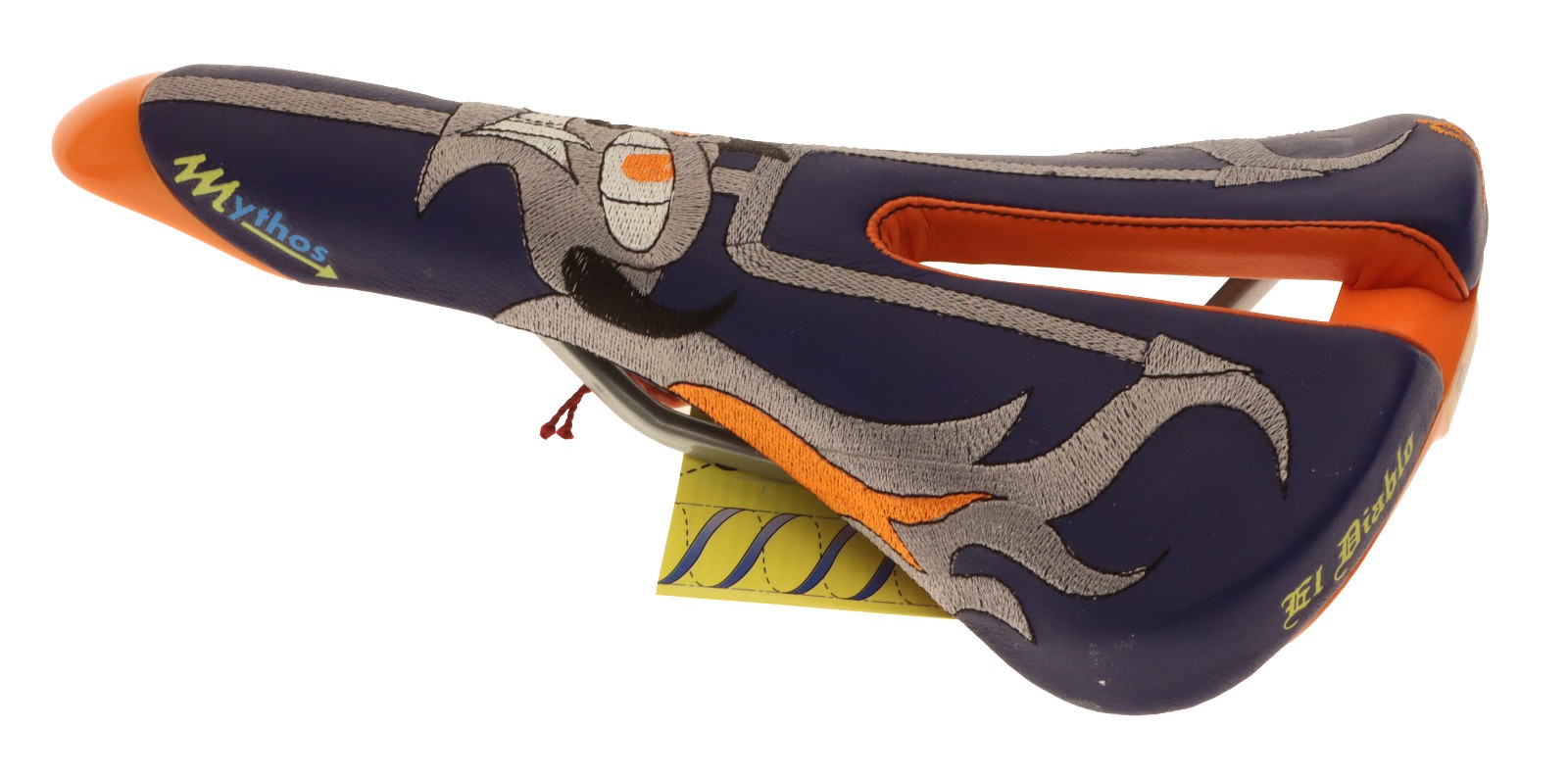 Selle Italia Mythos Saddle Claudio Chiappucci El Diablo Blue/Silver NIB NOS NEW