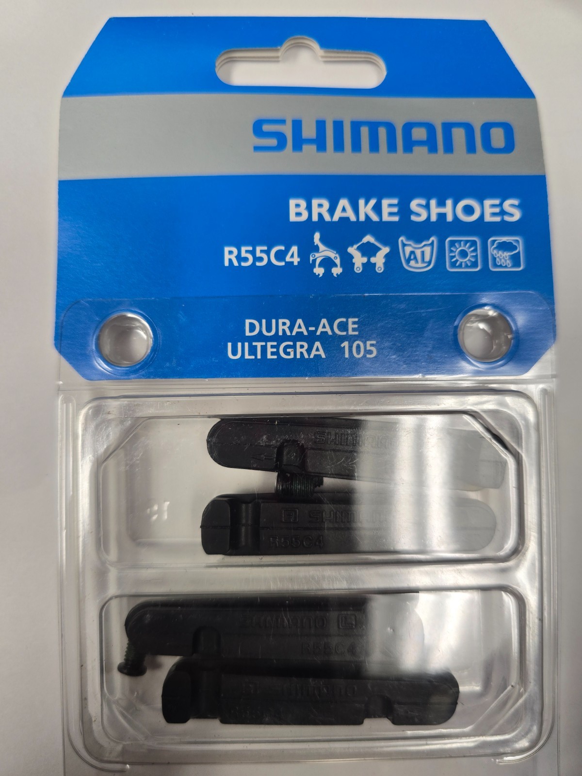 Shimano R55C4 Brake Pad Inserts 4 Pads 2 Pair Road Bike Y8L298060 New