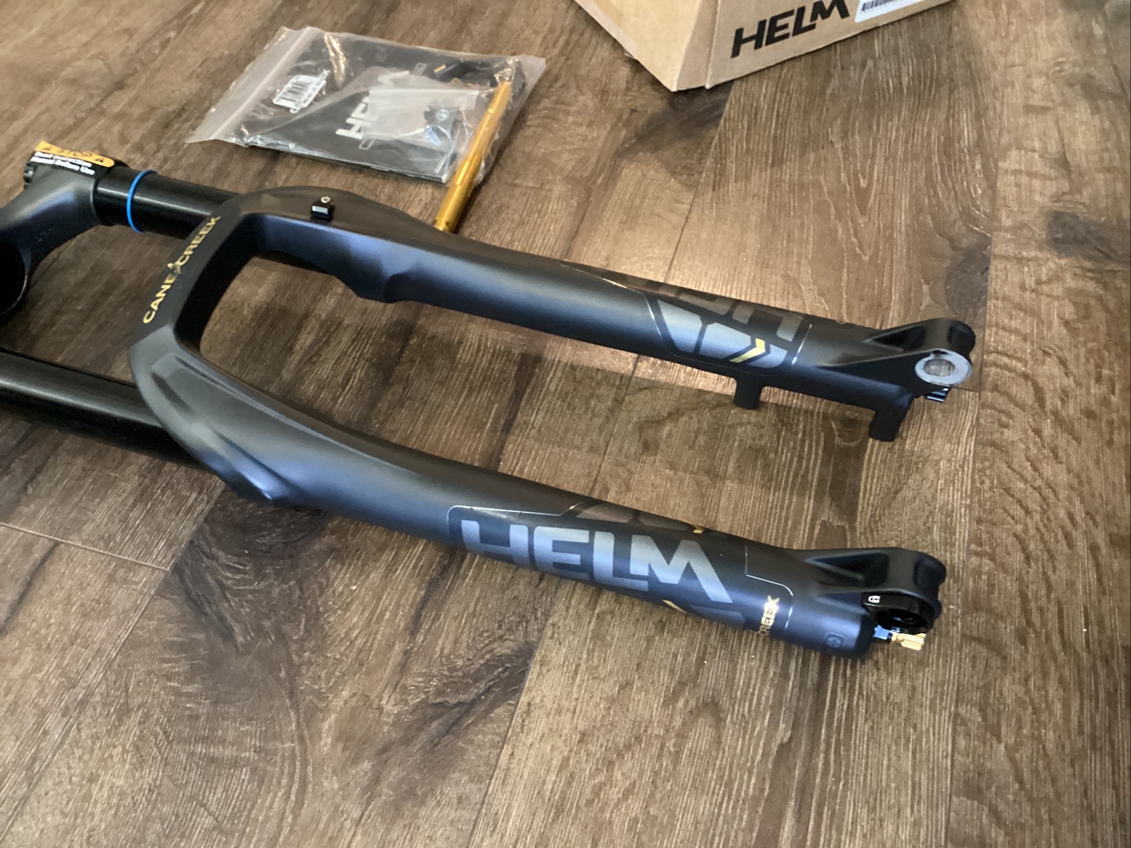 NEW Cane Creek Helm Suspension Fork 160mm Travel 110×15 Boost Black BAG0345K
