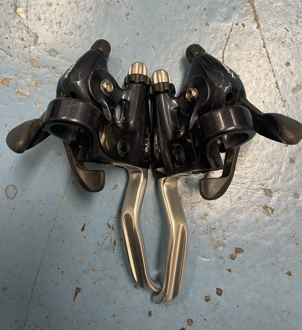 Shimano XTR ST-M900 STI shifter brake levers MTB retro 3×8 short pull retro