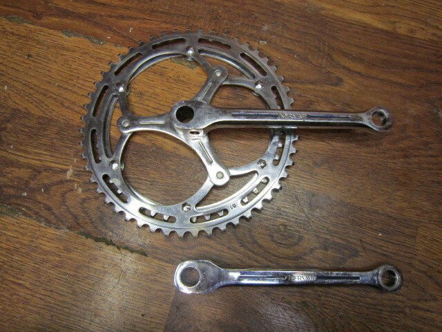 VINTAGE NERVAR 170L 51/44T COTTER PINED CRANK SET 9/16″