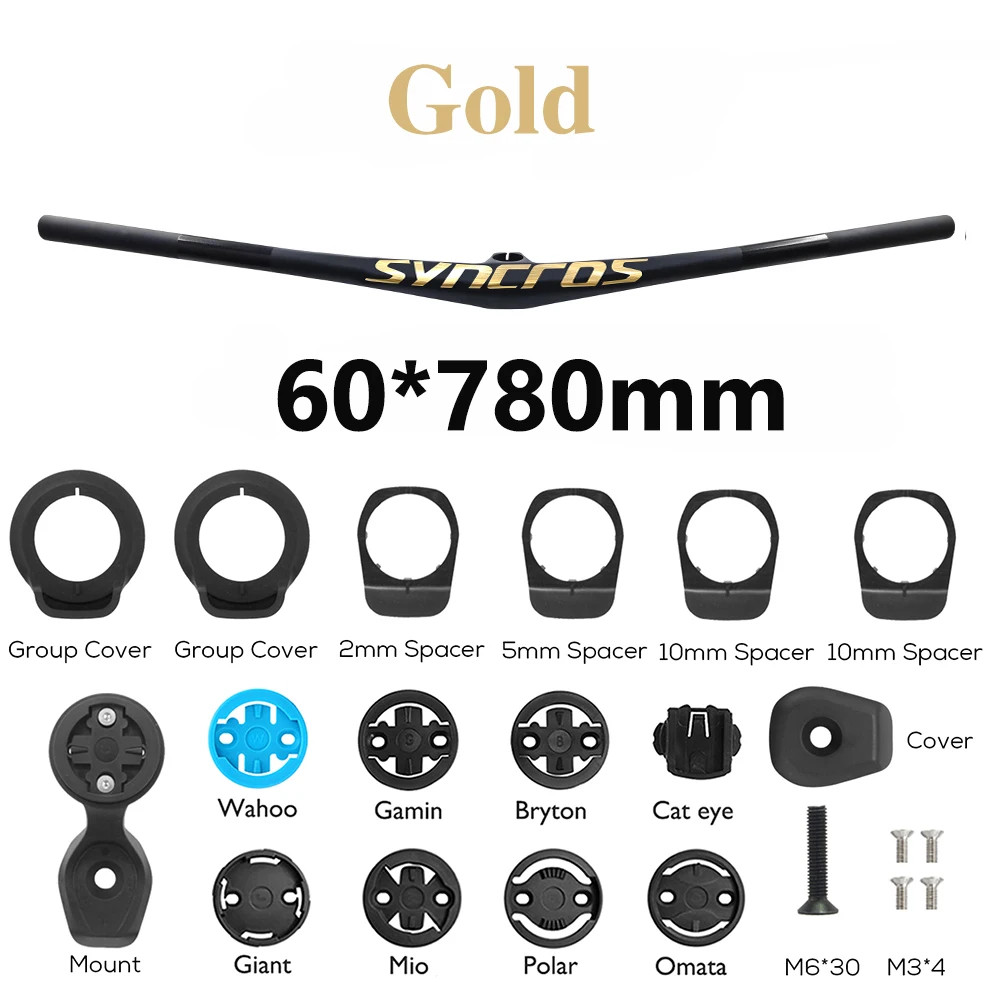 Carbon MTB Integrated Cockpit Handlebar Lightweight Enduro Bike Riser Flats Bar