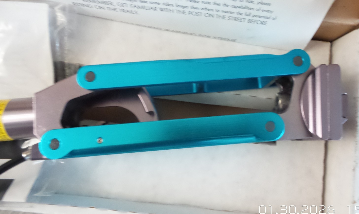 Power Post Max Dropper Seatpost 4 Position Anodized Blue Turquoise 27.2mm