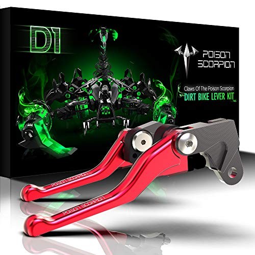 Dirt Bike Brake Clutch Levers Pivot Compatible CRF150F/CRF230F/CRF250F Red