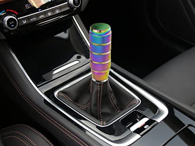 Cool Shifter Knob 9 CM Aluminum Stick Shift Knobs Car Gear Lever Burnt blue