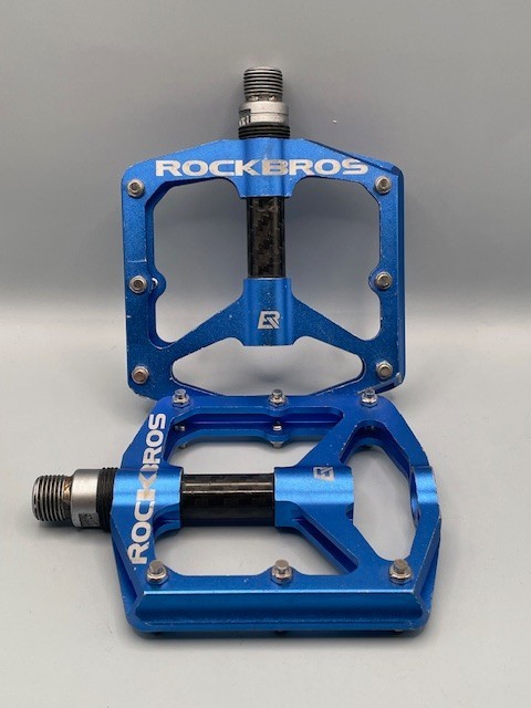 ROCKBROS Aluminum Alloy Carbon Fiber Sealed Bearings MTB BMX Pedals 9/16