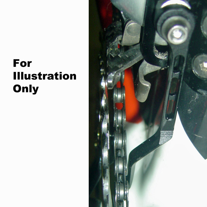 OMNI Racer WORLDS LIGHTEST Chain Drop Catcher Guide Fits Dura Ace Ultegra: BLACK