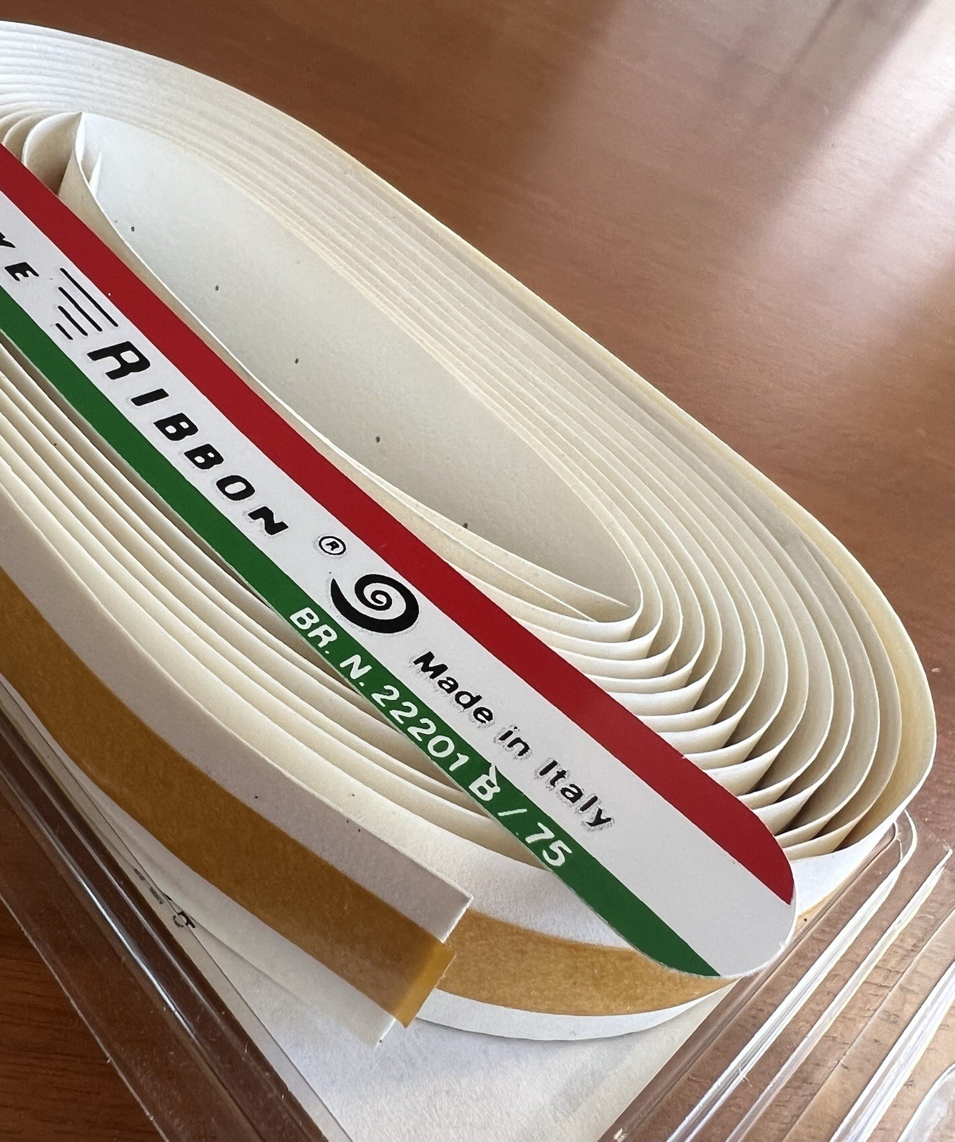 NEW/NOS Vintage Ambrosio Bike Ribbon Handlebar Tape – White