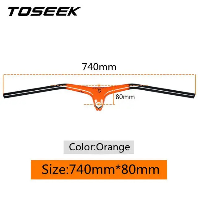 Carbon Fiber MTB Bike Integrated Handlebar and Stem Angle -10° Bicycle Parts