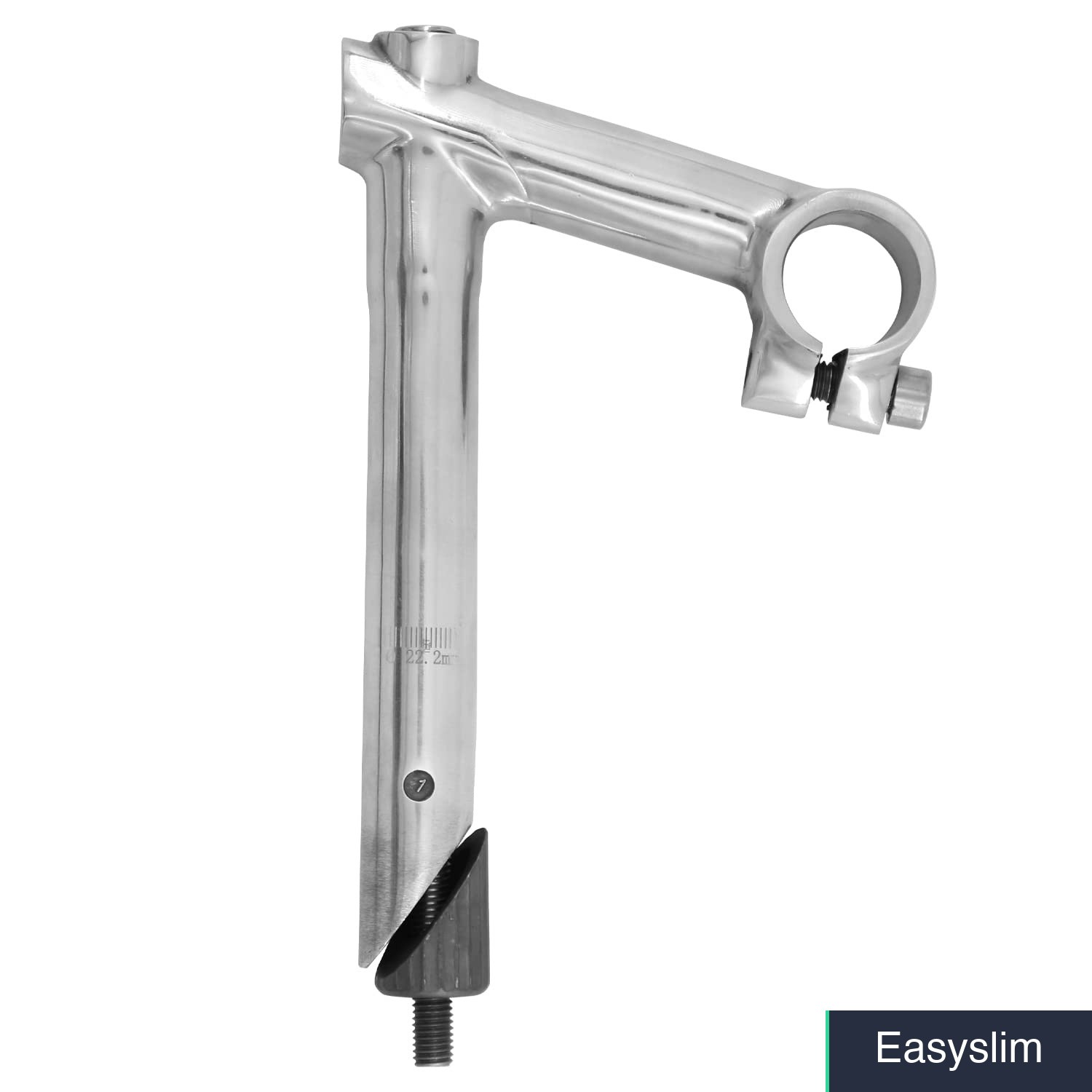 Bike Quill Stem Handlebar Riser 25.4mm Silver Alloy Steel 1-Bolt