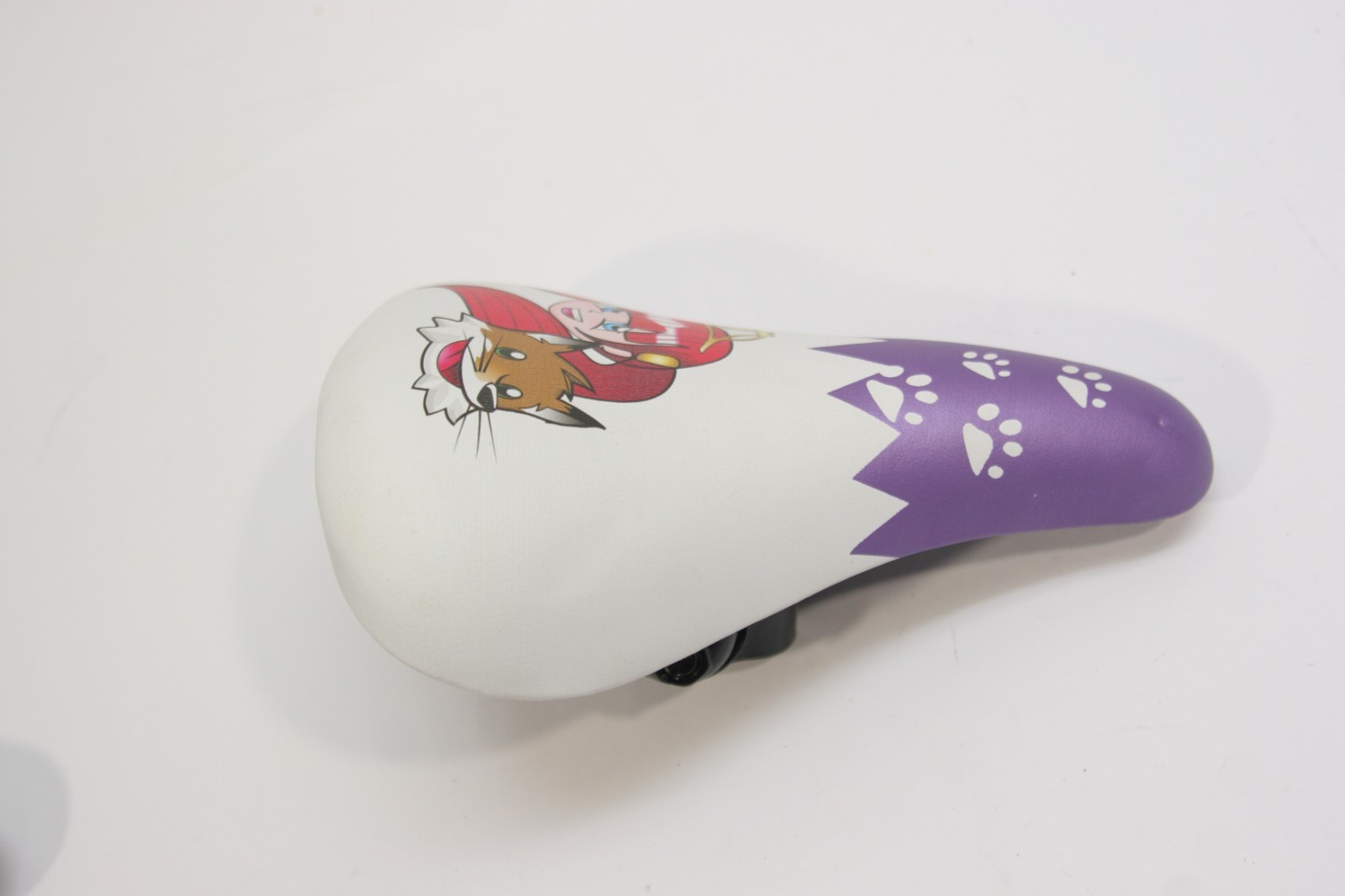 Princess Inari Fuji Kids Bicycle Seat White & Purple 8 x 5 Inches F18