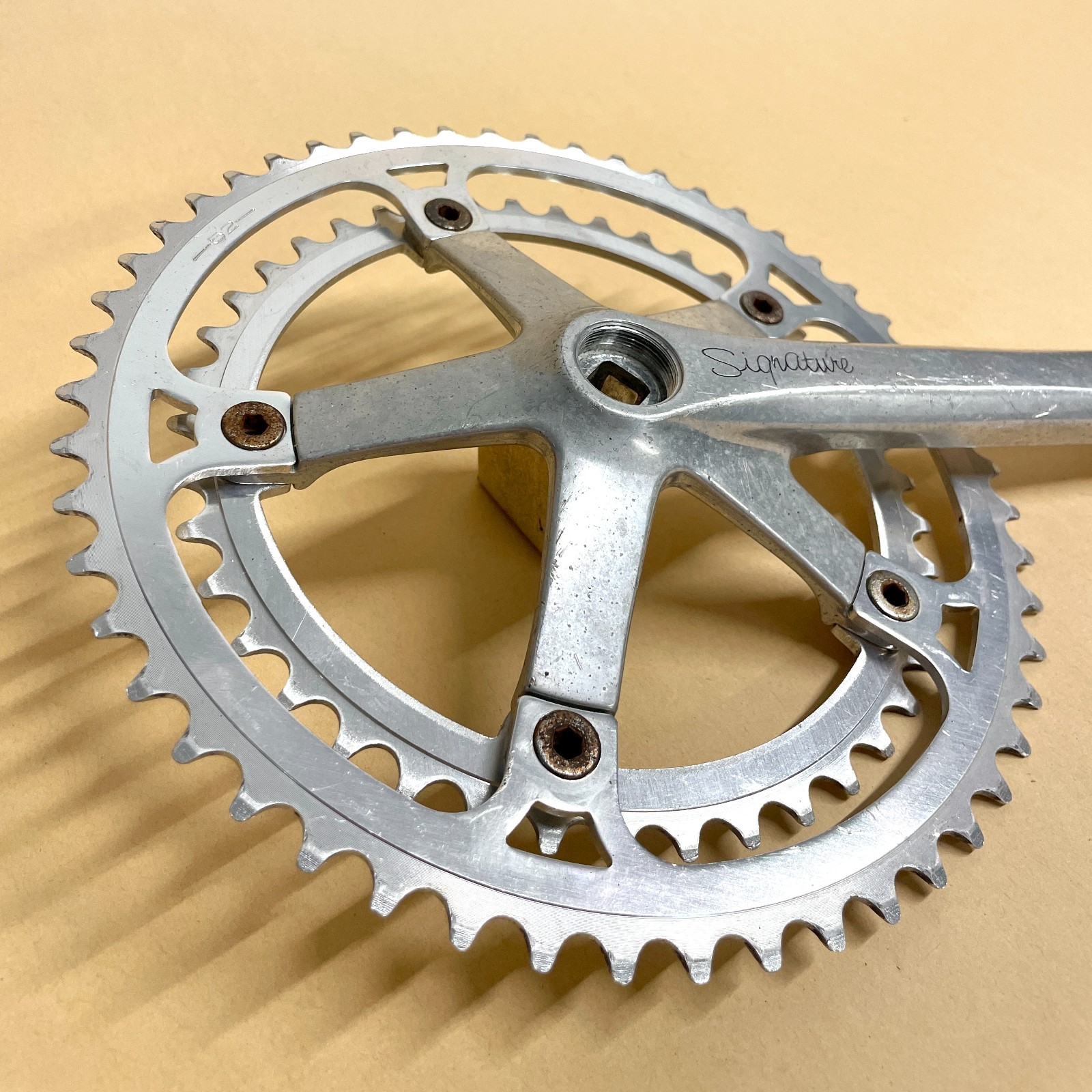 SR Sakae/Ringyo Signature 170mm 52/42T Crankset, 144BCD, Made in Japan Road Race
