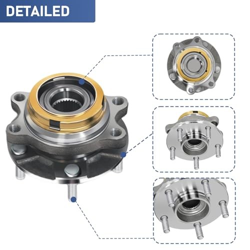 2Pcs 513296 Front Wheel Hub & Bearings for Nissan Maxima Quest Murano
