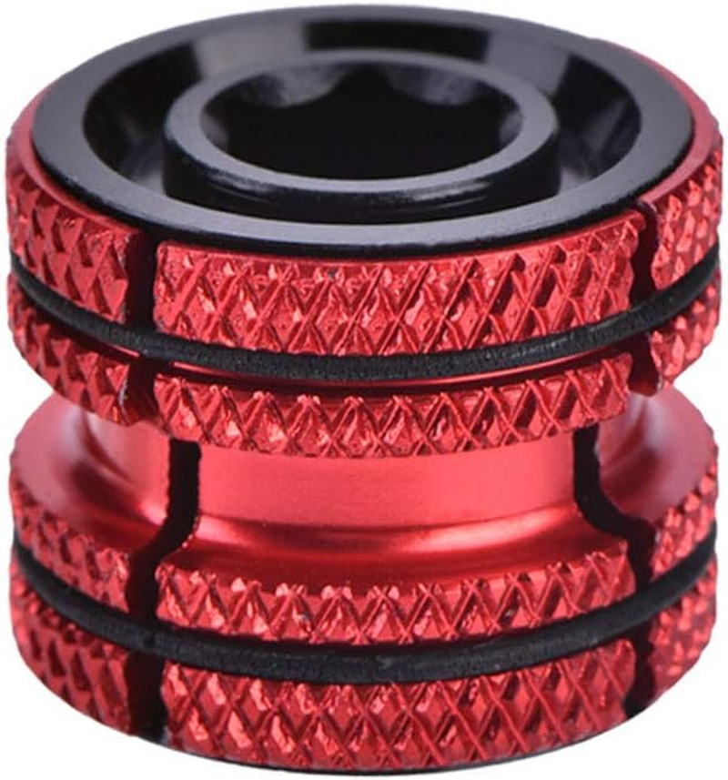 Headset Expander Plug, Headset Carbon Fork Compression Plug for 28.6mm(Red) Comp