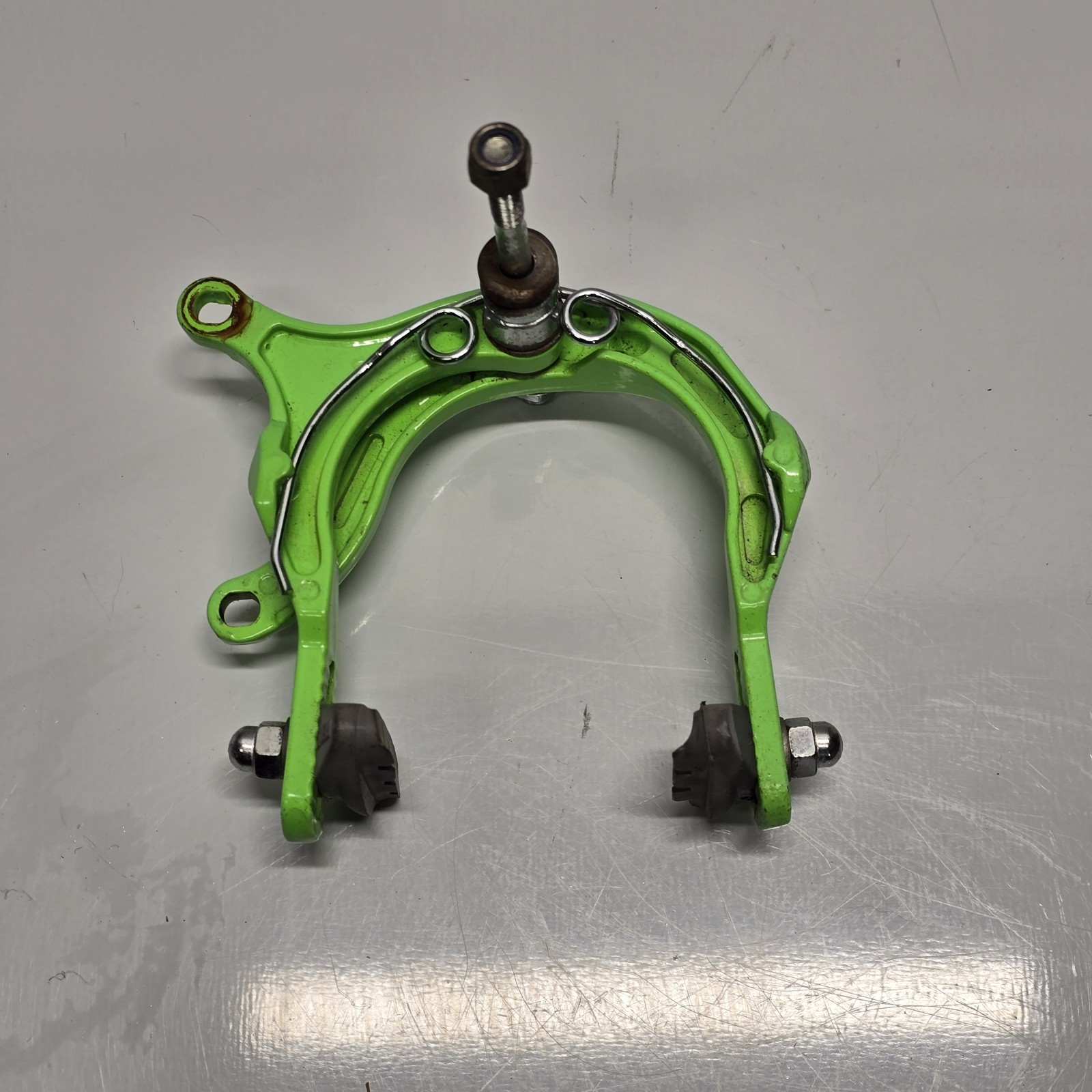 Peak Bike Brake Caliper Side Pull Alloy Neon Green Single Pivot BMX E114 2