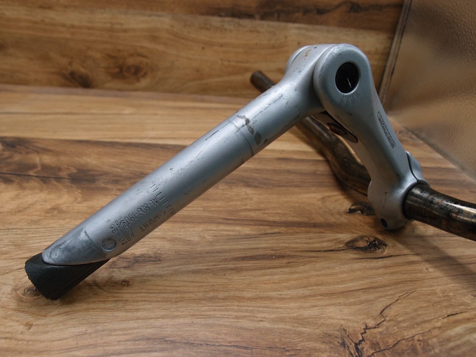 1998 steel riser handlebar Schauff + adjustable quill stem Tattoo Kalloy 25.4 mm
