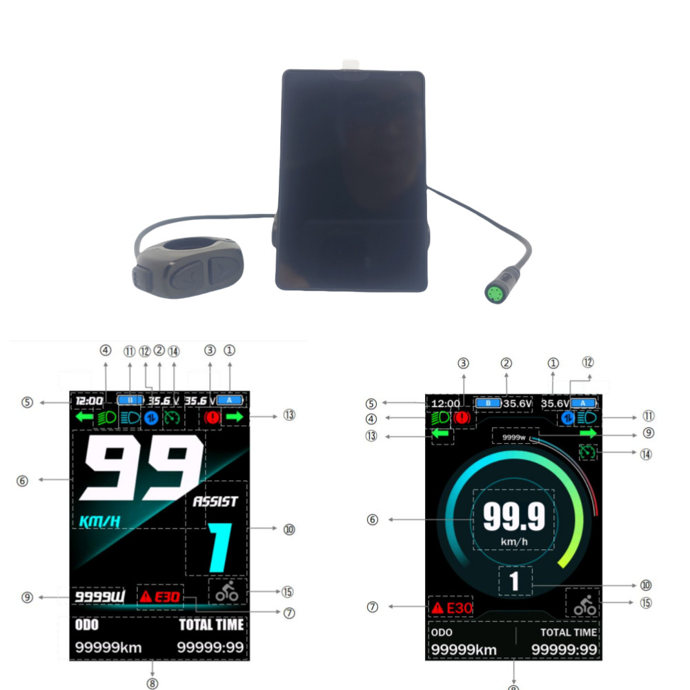 GUSTAVO Electric bicycle display For Bafang G320 G340 BBSHD M510 M560 M600