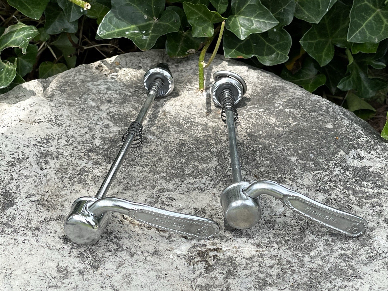 Vintage Maillard Wheel Skewers – Front and Rear Steel Made in France
