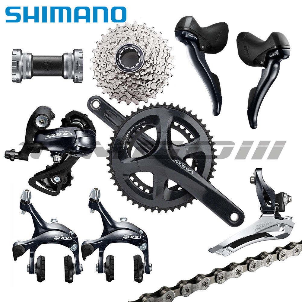 Shimano Sora R3000 Road Bike 2×9 Speed Groupset FD-R3000 RD-R3000 ST-R3000