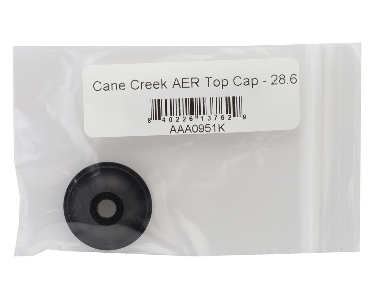 Cane Creek AER Top Cap (Black) (Alloy) (1-1/8″) [AAA0951K]
