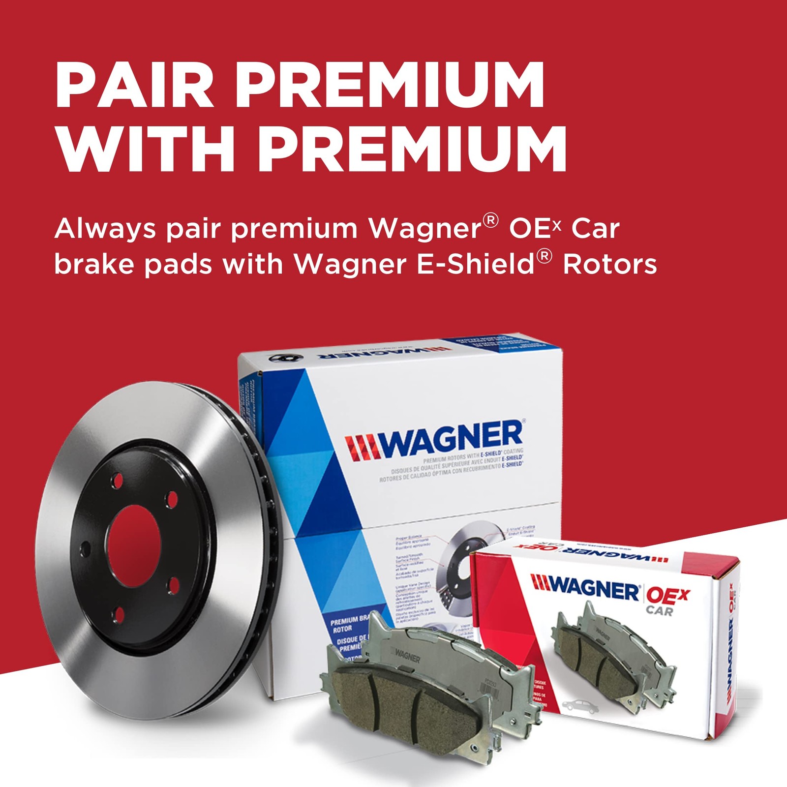 Wagner Brake Oex Oex986 Disc Brake Pad Set Premium Ceramic
