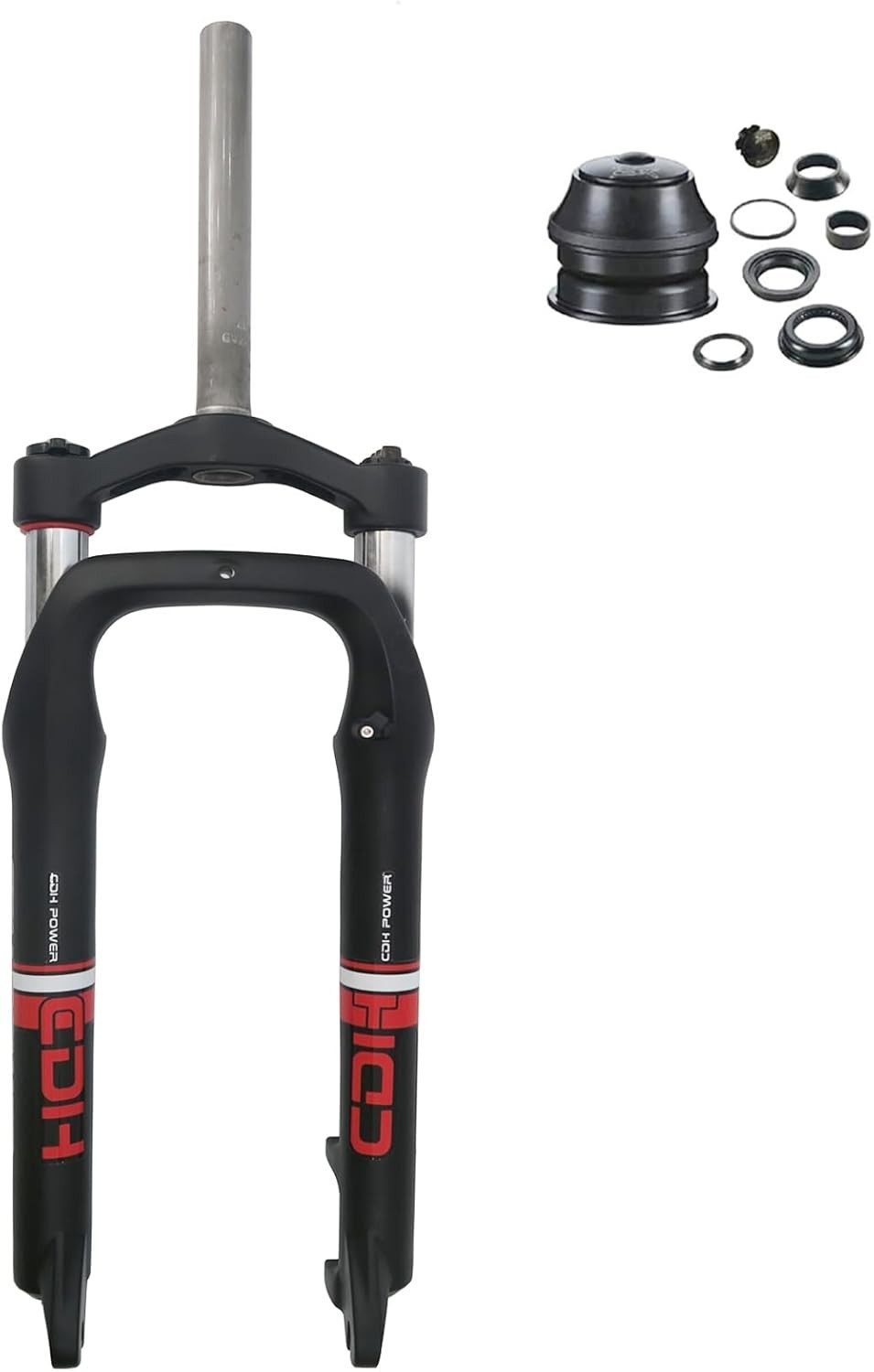 CDH 4.0″ Fat Tire Bike Fork 20″ / 26″ Suspension Bicycle Fork & Headset – E-Bike
