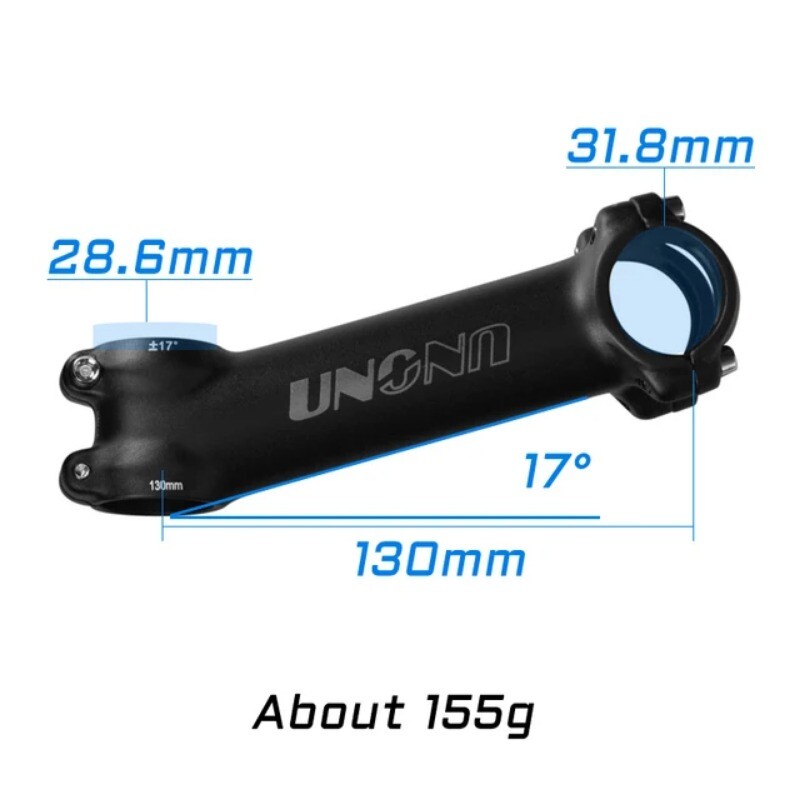 Mountain Road Bike Stem Degree 7°/17° 31.8mm 60/70/80/90/100/110/120/130mm