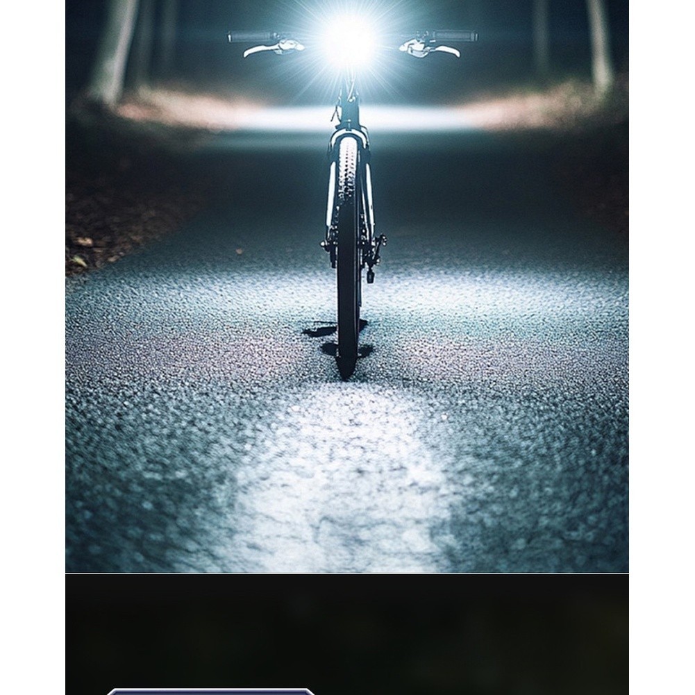 Bike Light Set Rechargeable USB C Waterproof Front Rear LED for Night Cycling