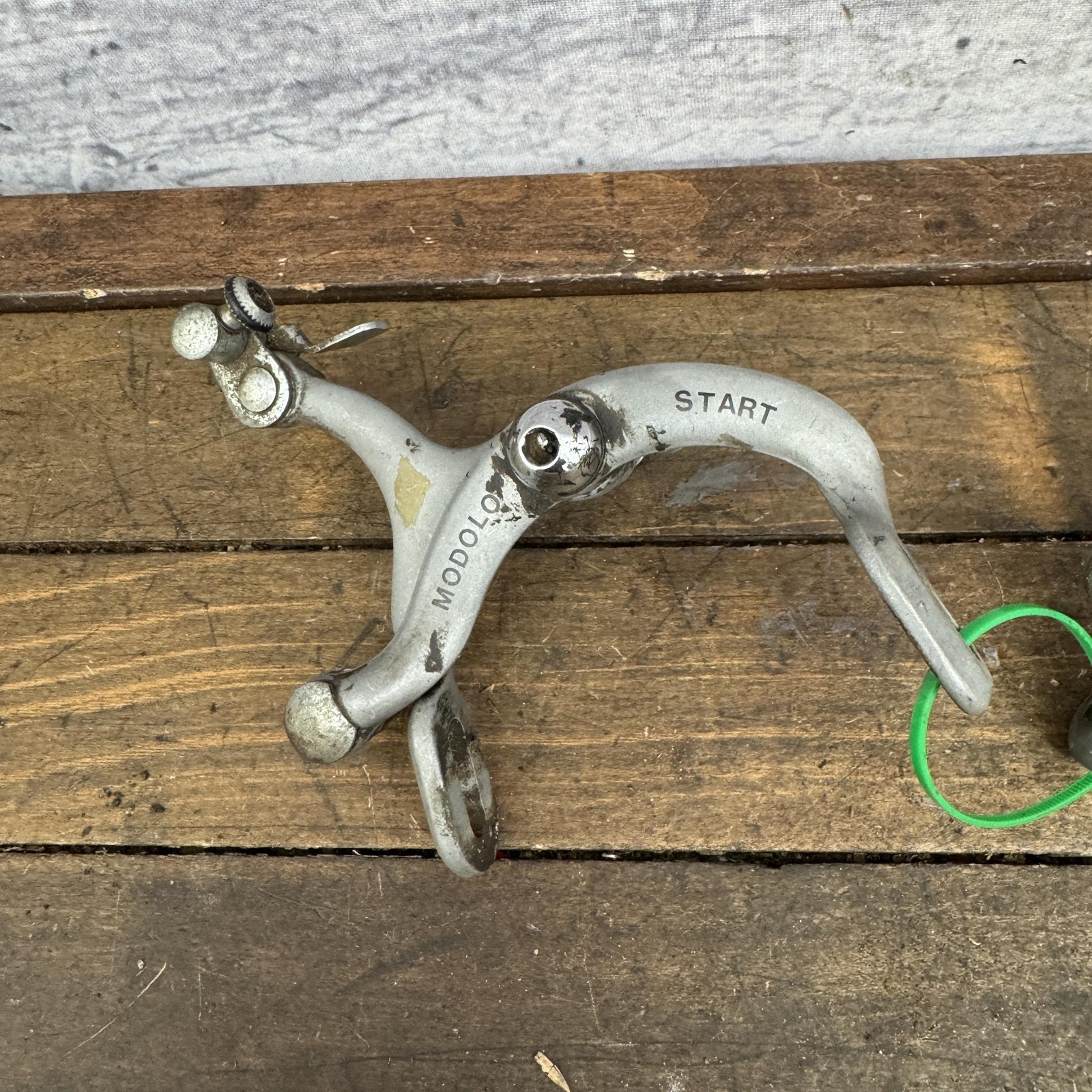Vintage Modolo Start Side Pull Silver Caliper Brake Set Road Bike F/R Pair Wear
