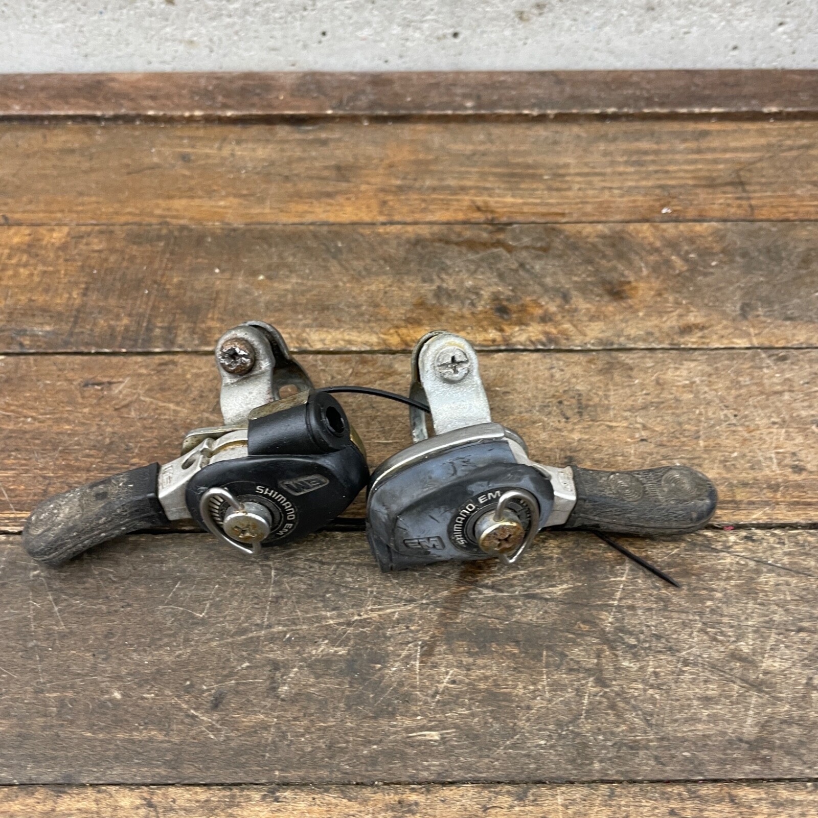 Vintage Shimano EM Thumb Shifters Left Lot 80s MTB Mountain Bike Friction Shift
