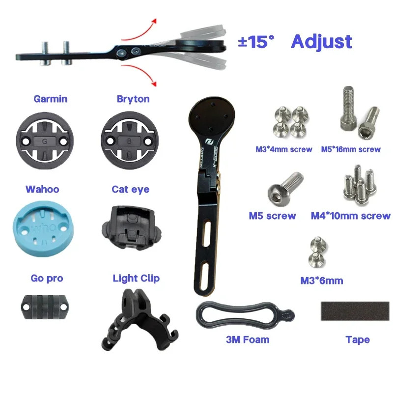 -17 Degrees Carbon Bike MTB Integrated Handlebar With Stem 60-120mm 600-800mm