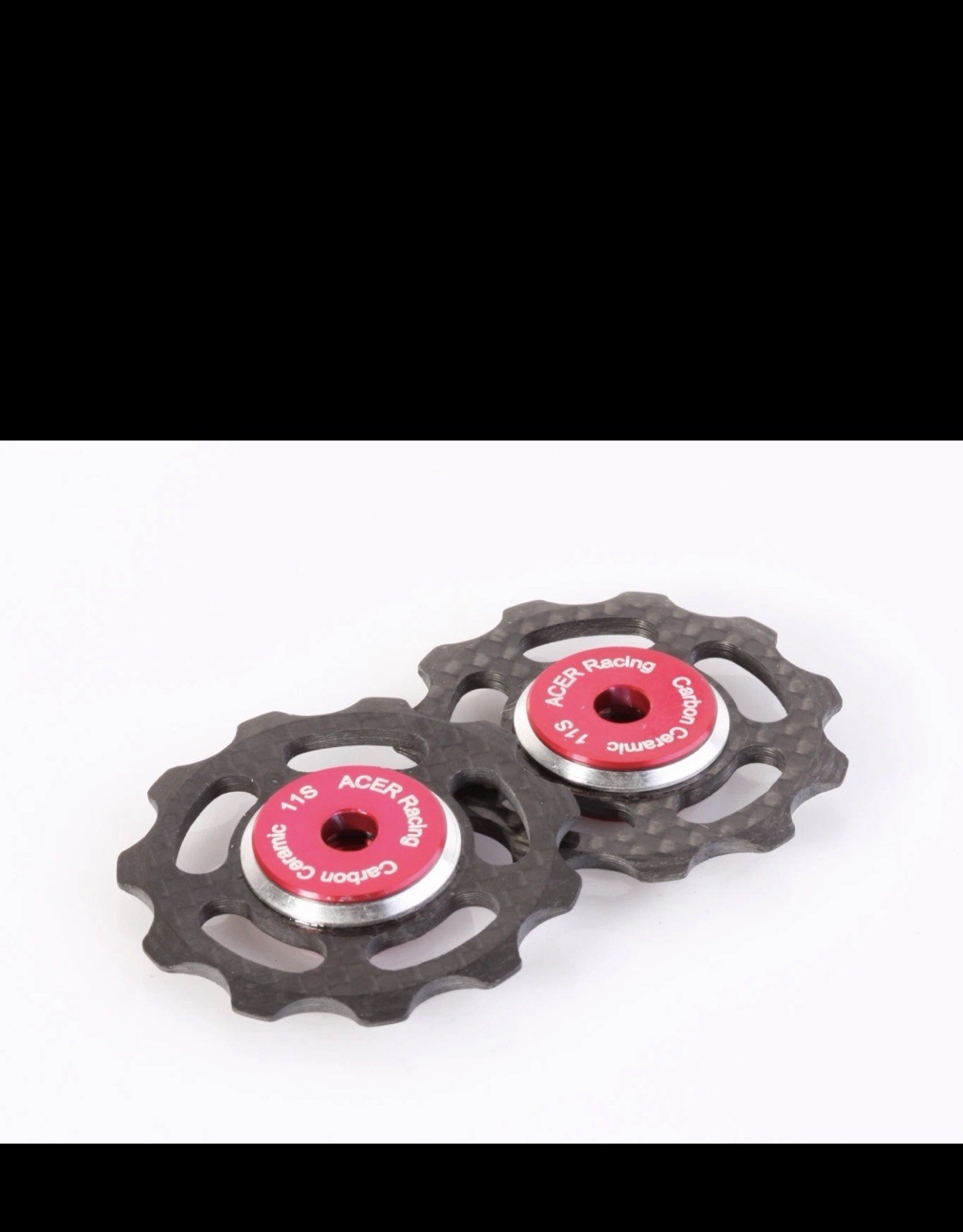 Archer Carbon Fiber Jockey Wheels With Ceramic Nitrade Bearings Shimano 11 Spee