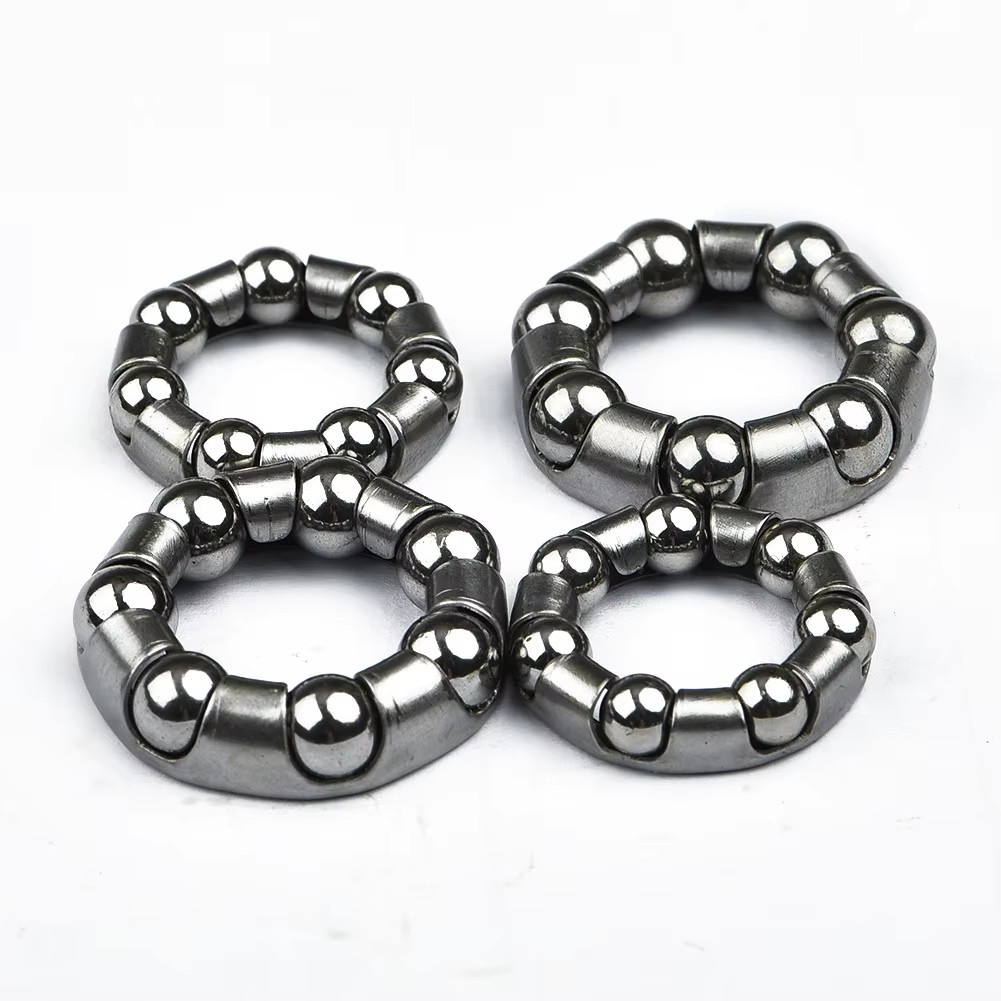 4 Pcs Bicycle Full Set Wheel Hub Bearings Front and Rear Steel Bearing Bicycle R