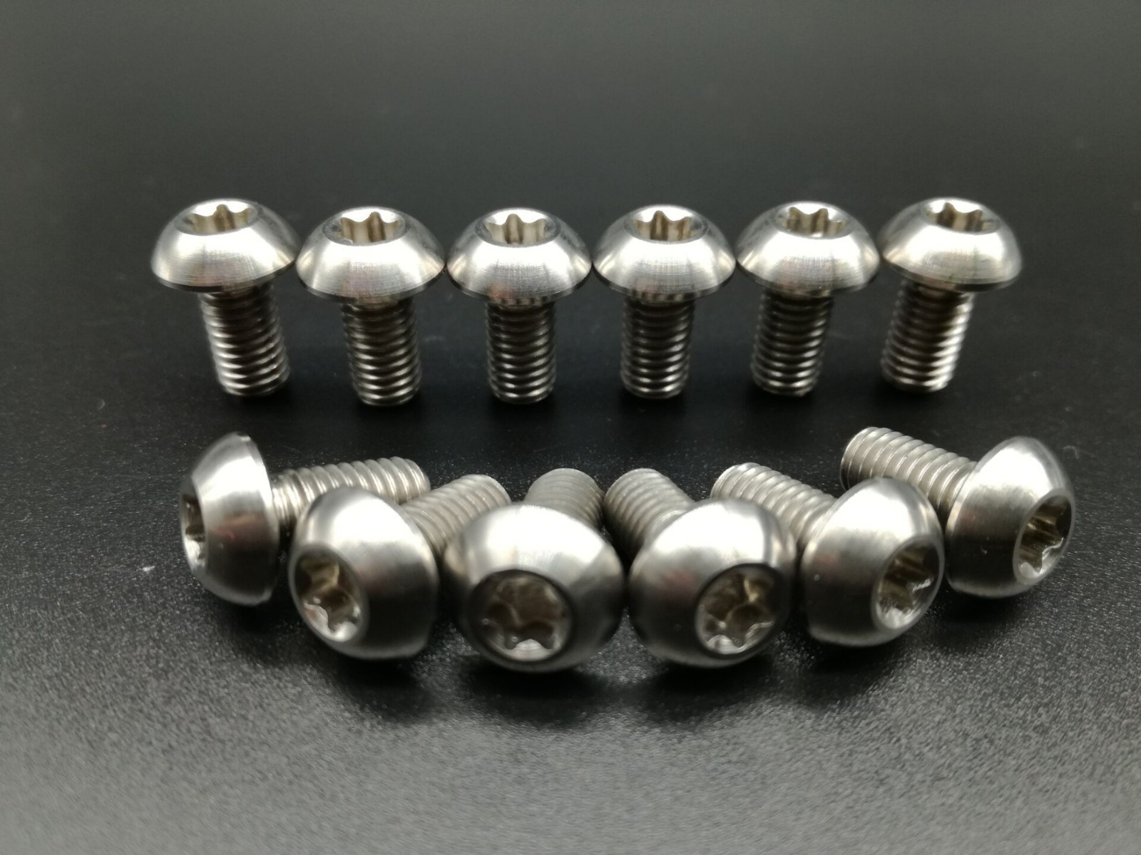 12Pcs Titanium Ti M5x10mm Mountain Cycling Bike Disc Rotor Bolt Torx T25 Gold