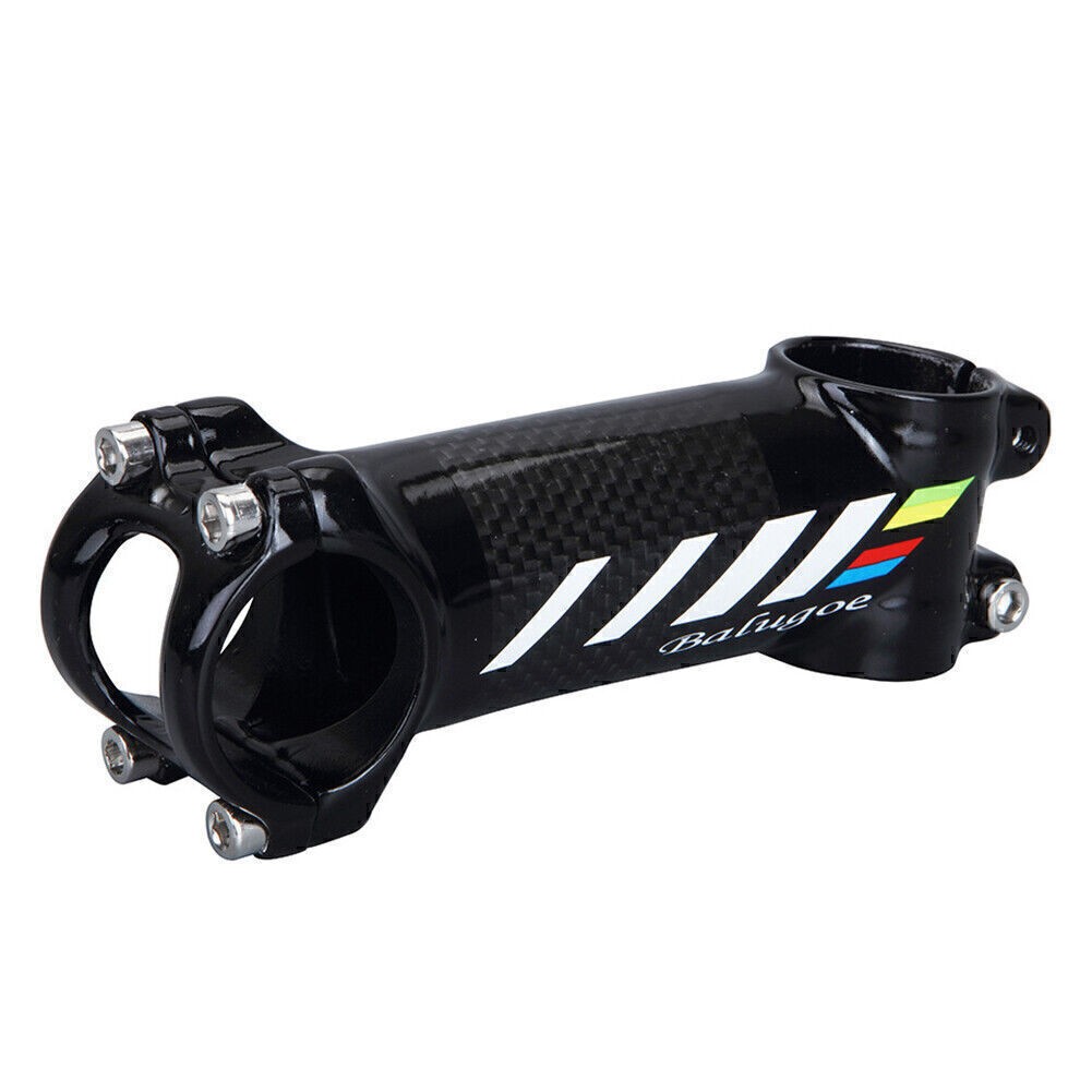 31.8mm Aluminum+Carbon Fiber Road/MTB Bike Stems Riser 6 3K Glossy Black