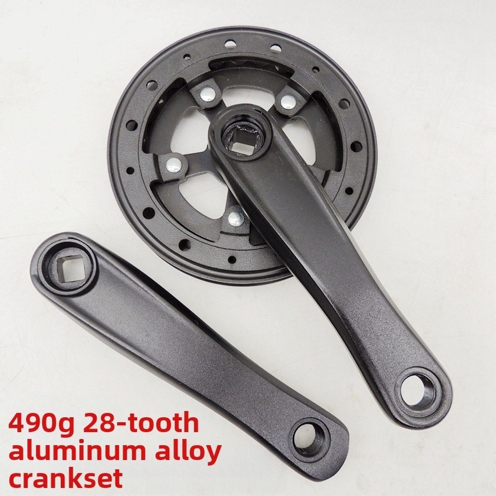 140mm Square Taper Crankset Aluminum Chainring 28/30/32T for Youth Folding Bike