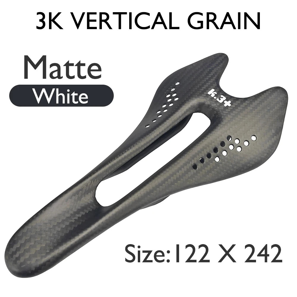 Full Carbon Fiber Bicycle Saddle 132×242/122x242mm for Road/mountain Bike