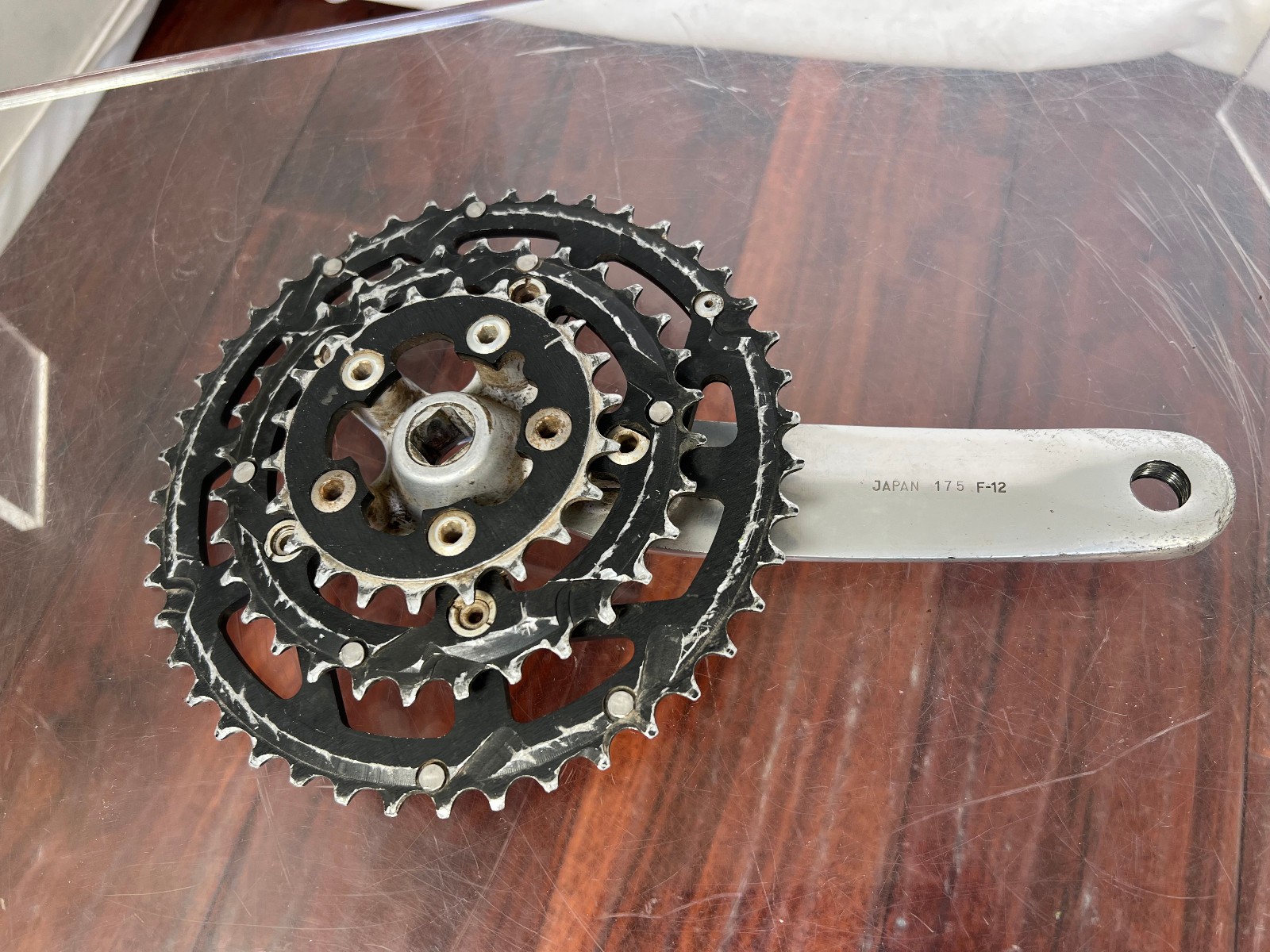 Vintage Specialized Strongarm S-Works 175mm Crankset Race Face Triple Square