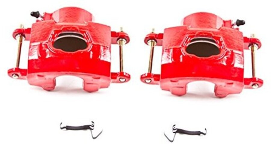 Front Red Powder Coated Brake Caliper Pair for Buick Electra 1978-84 |Estate