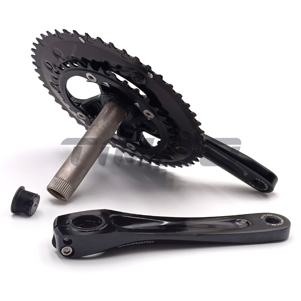 Shimano FC-RS520 2×12 Speed Crankset 50-34T 2-Piece Crank HollowTech II BB-RS500