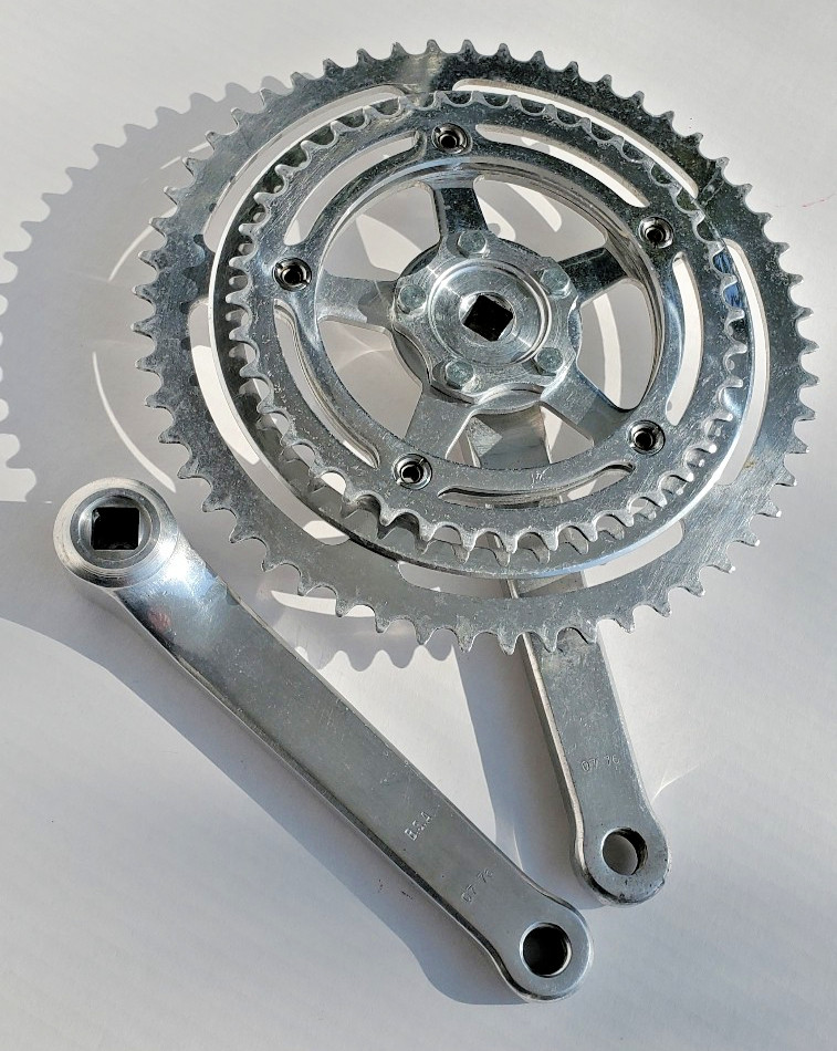 Vtg Nervar Bicycle Crank Set 54/40 BSA Stronglight Trek Motobecane Peugeot 70’s