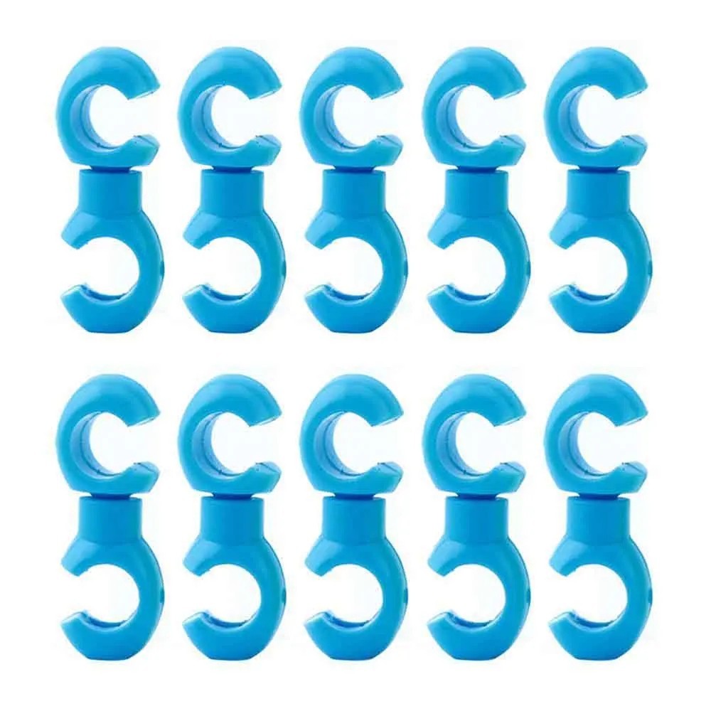 Universal Bicycle Cable Clip S Hook Rotating Wire Hose Organizer 10PCS