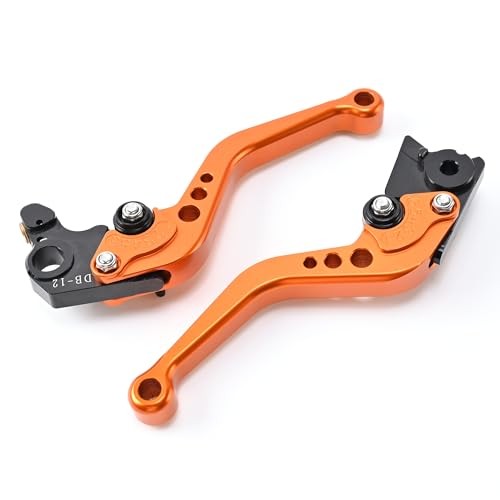 Clutch Lever 2 Finger Clutch and Brake Levers Compatible with KTM 690 Orange