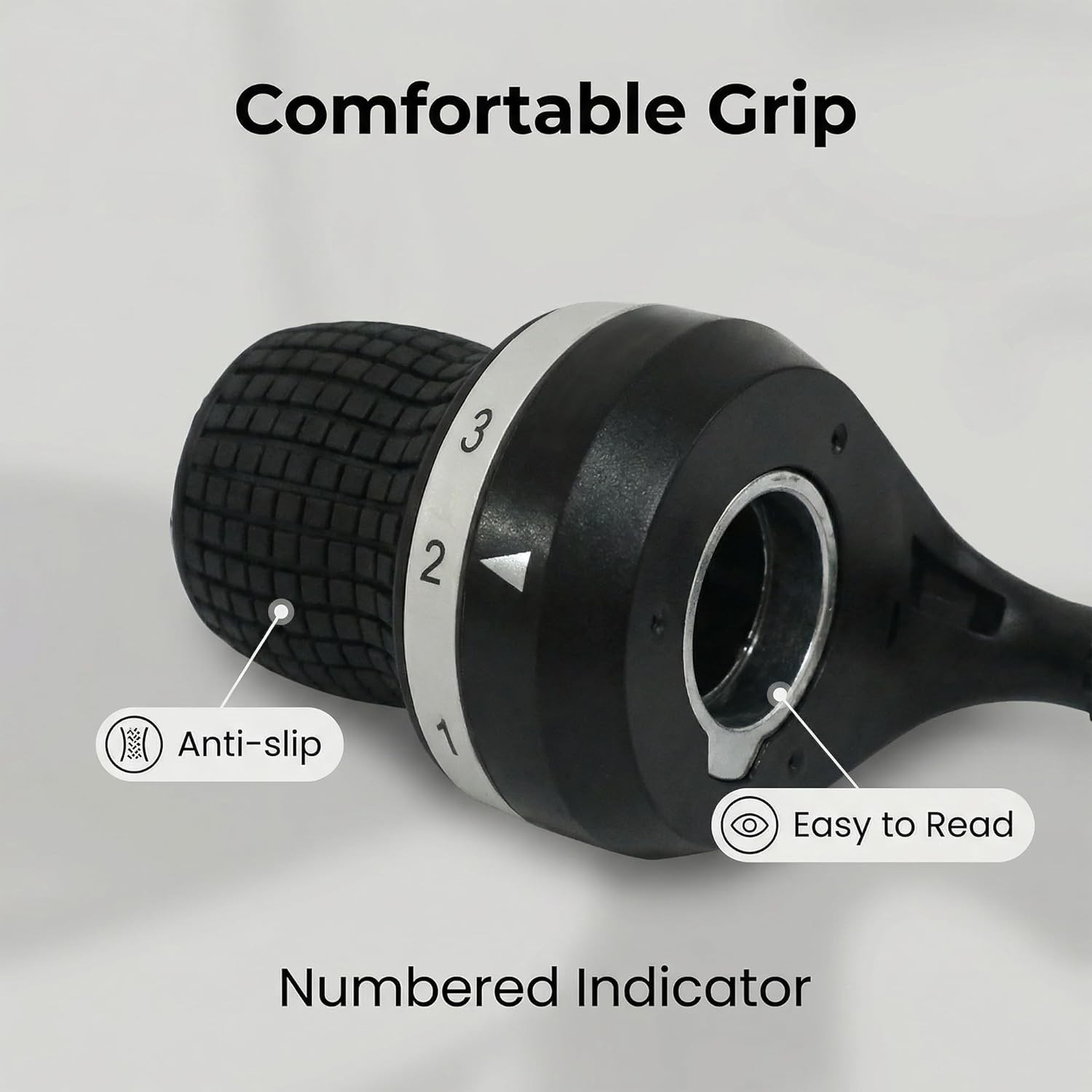 3×7 Speed Bike Shifter Set, 21 Speed Twist Grip Gear Shifters with Cables & Hand