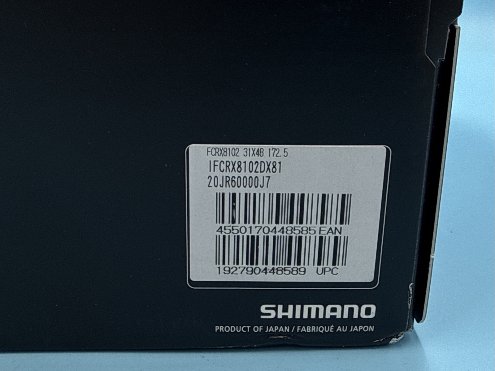 Shimano GRX 172.5mm Hollowtech II FC-RX810-2 48/31t 2×11-Speed Crankset