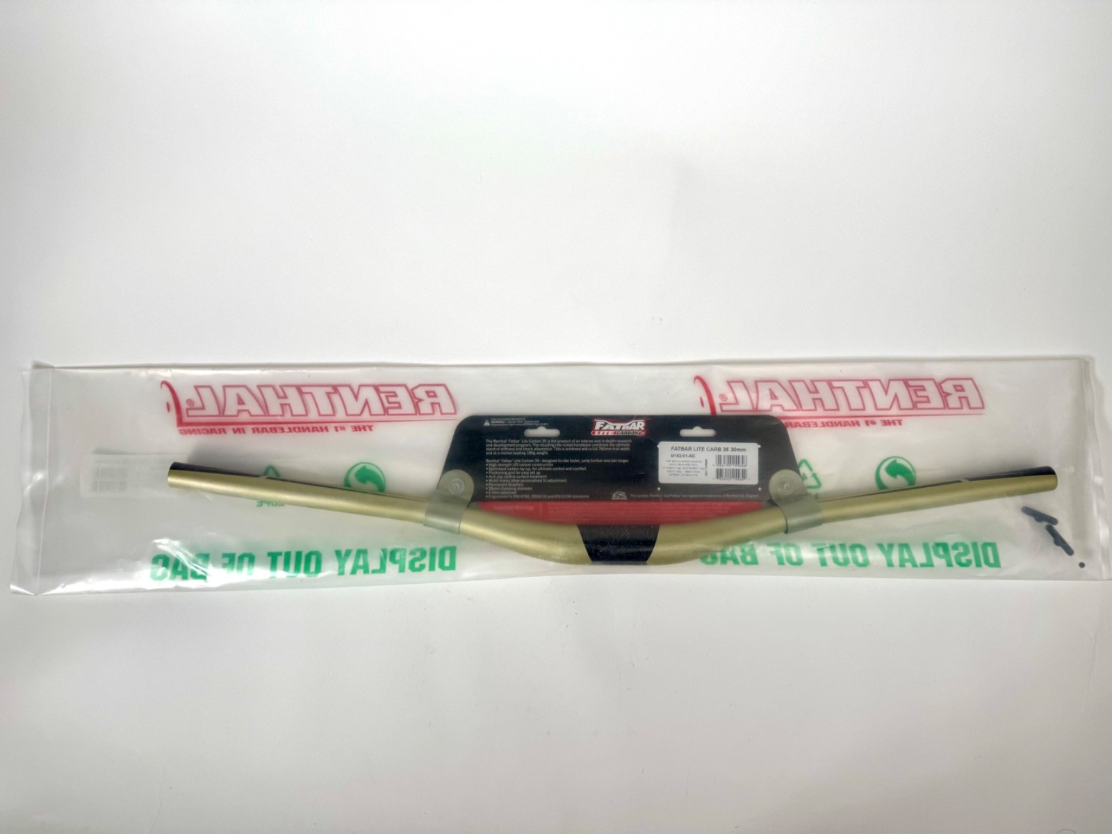 New Limited Edition Gold Renthal FatBar Lite Carbon 35 Handlebar 30mm rise 760mm