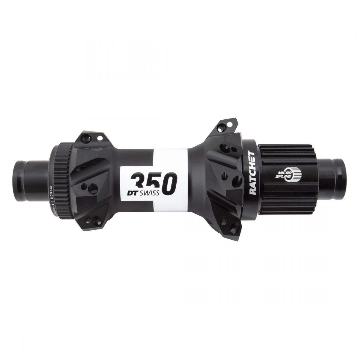DT Swiss Alloy Rear 350 MTB Straight Pull Bike Hub, 28 Hole, 148mm, 36T, Black